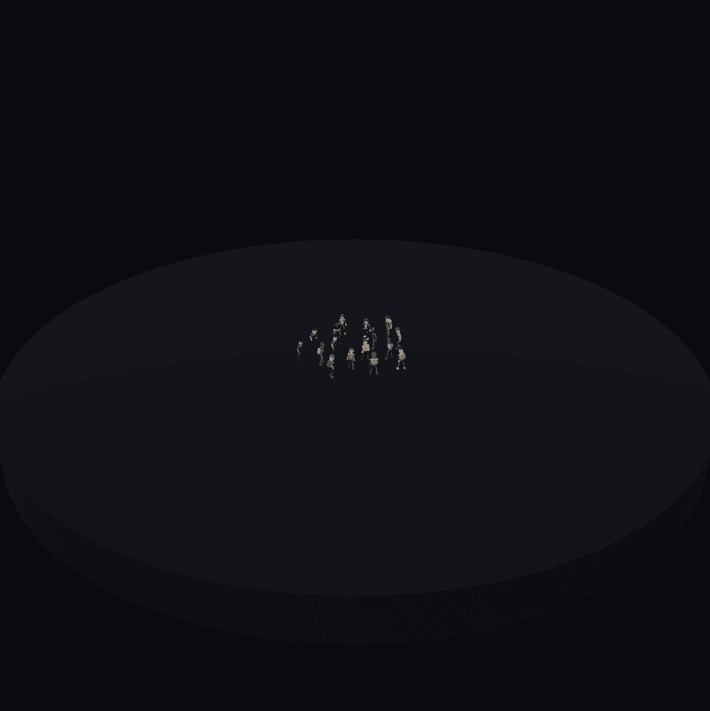 Recorded sixteen-agent DeepSeek world with no construction after four hours
