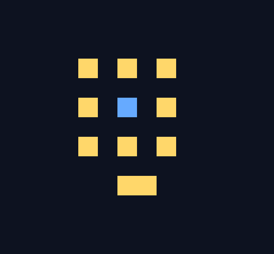 Emi adds one gold pixel below the star; Mira repaints it and adds a neighboring gold pixel