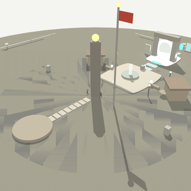 DeepSeek: two plates beside a bridge