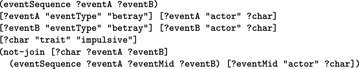 A Felt story-sifting pattern identifies two linked betrayals