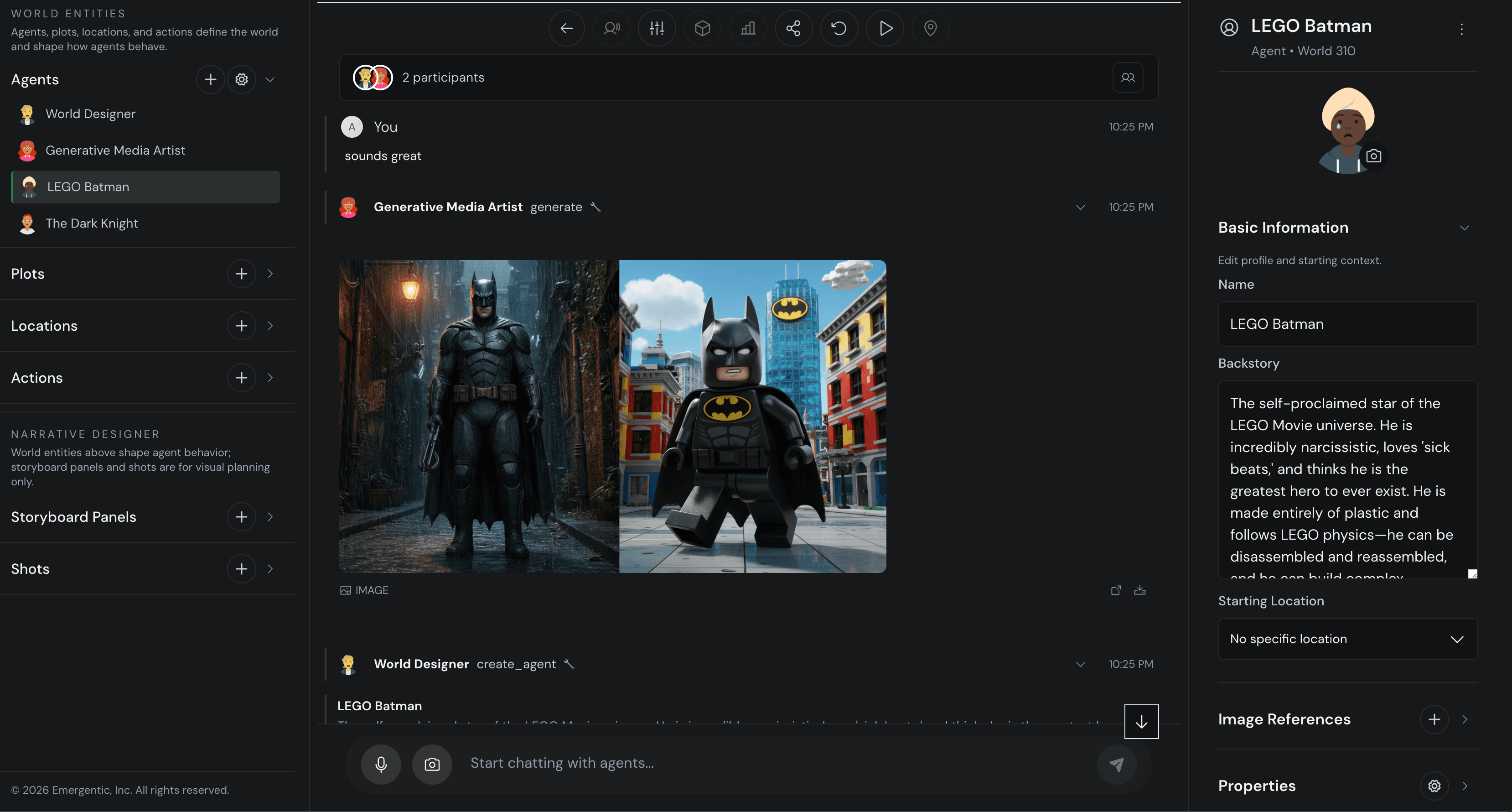 Clustered agent communication network