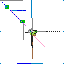 32-agent canvas at 512 placements: 273 colored pixels.