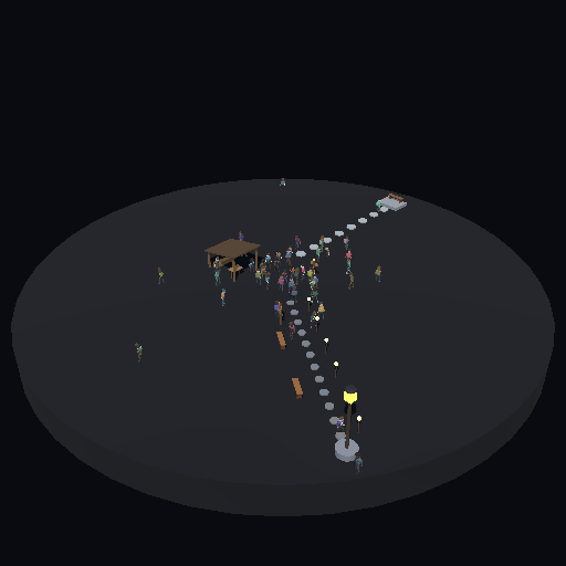 GLM 5.3 Flash · 45 agents · Newcomers on the island