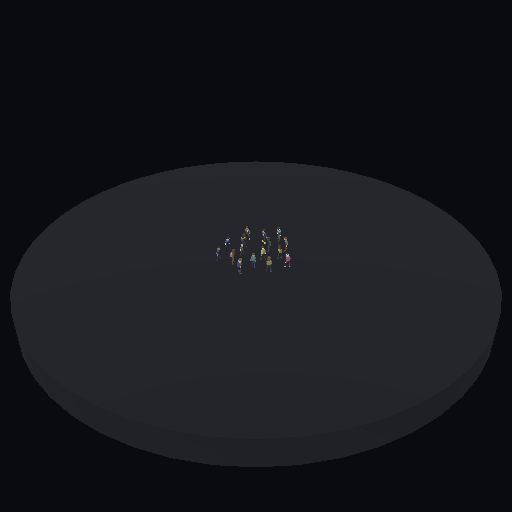 DeepSeek V4.1 Flash · 16 agents · Island population studies